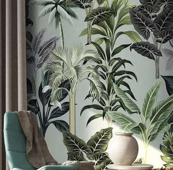 beibehang пользовательские северные тропические растения лесные фотообои для гостиной спальни Домашний декор пейзаж 3D настенные обои