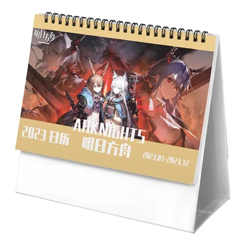Игровой Настольный календарь Arknights Amiya на 2023 год, Студенческий офисный календарь в форме аниме Mizuki W Cos Picture Time, подарки для девочек и мальчиков
