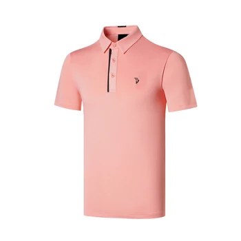Новая одежда для гольфа, мужская летняя износостойкая футболка, повседневная спортивная дышащая быстросохнущая рубашка ПОЛО, свободная рубашка с короткими рукавами