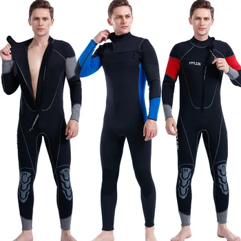 Мужской гидрокостюм для подводного плавания Термальный зимний теплый полный костюм для водных видов спорта Купальники для плавания Серфинг Снаряжение для каякинга