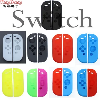 Ting Dong 20 комплектов Мягкого силиконового защитного чехла для контроллеров Nintend Switch JOY-Con