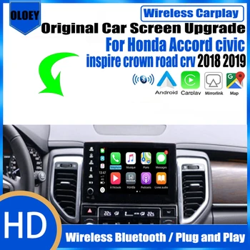 Беспроводной адаптер автоматического интерфейса Apple CarPlay Android Камера заднего вида для Honda Accord civic inspire crown road crv 2018 2019