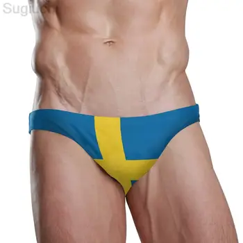 2023 Сексуальное Плавательное Короткое Бикини Флаг Швеции More COUNTRY Мужские Пляжные Спортивные Купальники Трусы Спортивные шорты