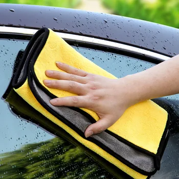 Автомобильные полотенца из особо толстых микроволокон, супервпитывающие полотенца для автомобилей многоразового использования-салфетка для чистки из микрофибры
