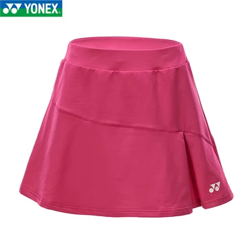 Оригинальное спортивное платье Yonex из джерси для бадминтона, короткая юбка для влюбленных, 220059, Женская быстросохнущая теннисная юбка