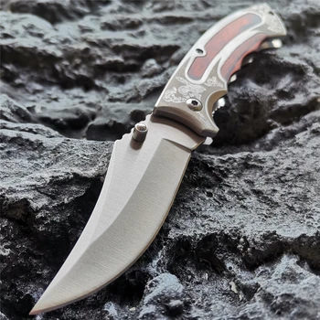 Тактический Нож Карманный Складной 8CR15 Лезвие из Нержавеющей Стали, Хороший Подарок для Охоты Выживания в Кемпинге На Открытом Воздухе Ежедневного Ношения Выживания