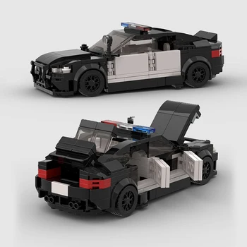 Строительные блоки MOC City Vehicle Чемпионы по скорости, Полицейские машины SWAT, Патрульные наборы M5, Гоночная модель, Техника, кирпичи, Детские игрушки, сделай САМ