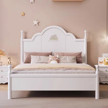 Детские кровати Princess Розовые Индивидуальные Полноразмерные кровати из массива Дерева Для девочек С ящиками Мебель для спальни Cama Juvenil MQ50CB