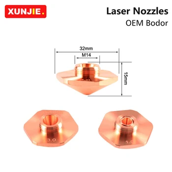 Лазерные насадки Bodor Диаметром 32 мм H15 M14 Однослойные двухслойные калибра 1,0-4,0 мм для волоконной лазерной режущей головки Bodor Empower