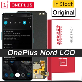 100% Оригинальный 6,44-дюймовый AMOLED-Дисплей для OnePlus 8 Nord 5G/OnePlus Z Запасные Части для Дигитайзера с Сенсорным ЖК-экраном