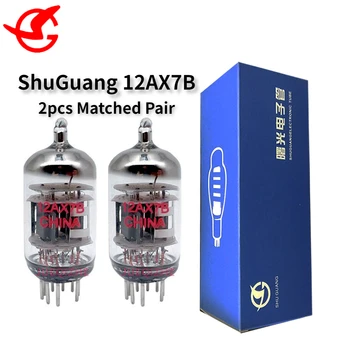 Вакуумная трубка ShuGuang 12AX7B Заменяет электронную трубку 12AX7 ECC83 для аудио HIFI, гарантированное качество подобрано Quad