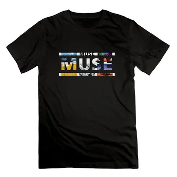 Брендовая футболка, мужские модные футболки с круглым вырезом Rida Muse Band, маленькая футболка Blacksummer