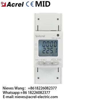 Однофазный электросчетчик Acrel ADL200 Предназначен для однофазного измерения активной энергии в системе низкого напряжения