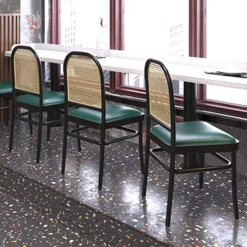Современные обеденные стулья из ротанга, подушки, минималистичные стулья для ожидания, модные стулья для отдыха взрослых, мебель для обеденного стола Silla Comedor