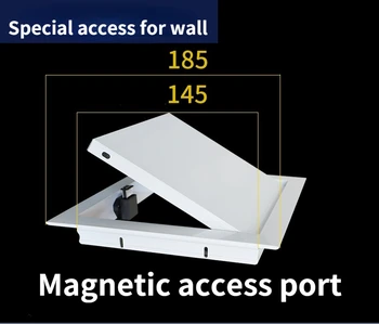 Пластиковая панель доступа для многоразмерных дверей с усиленной сантехникой на стене, магнитный порт доступа