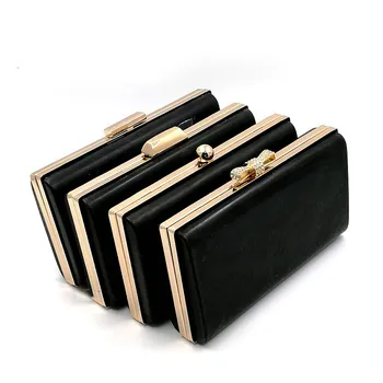 Рамка для клатча retangle minaudiere box 22x12 см с пластиковыми крышками, золотые рамки для женских вечерних сумочек ручной работы, поставка фабрики из Китая