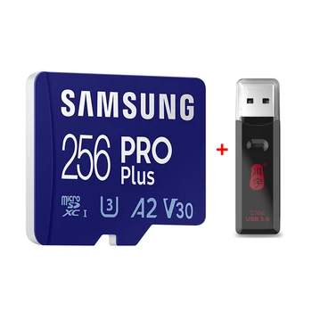 SAMSUNG ProPlus 128/256/512 ГБ Карта памяти microSD / TF U3 V30 чтение 160 МБ/с Запись 120 МБ/с Высокоскоростная Игровая консоль планшетный компьютер