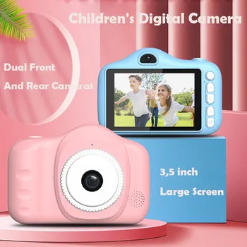 Детская камера, детские игрушки, запись жизни, 28-Мегапиксельная 3,5-дюймовая детская цифровая спортивная мини-камера, видео-фотокамера, Рождественский подарок для мальчиков и девочек