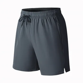 Весенне-летние спортивные штаны для бега трусцой на открытом воздухе с карманом на молнии, брюки в пять четвертей, свободные пляжные брюки