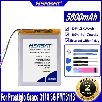 Аккумулятор HSABAT 357090 5800 мАч для Планшета Prestigio Grace 3118 3G PMT3118 3 линии Батарей