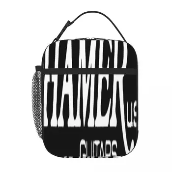 Hamer Guitars Band Мужская металлическая K-Pop сумка для ланча Kawaii Bag Изоляционные сумки Термосумка-холодильник