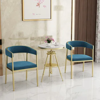 Роскошные современные обеденные стулья с золотыми ножками, Удобные минималистичные эргономичные стулья для патио, современная мебель для дома Cadeira в ресторане