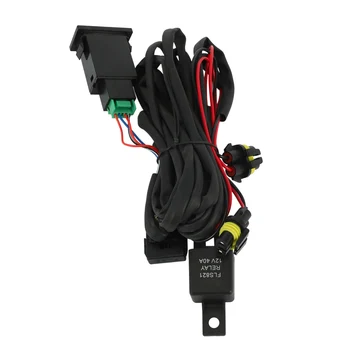 Комплект разъемов для жгута проводов Провод + выключатель со светодиодными индикаторами Кабель реле для противотуманной фары для Toyota