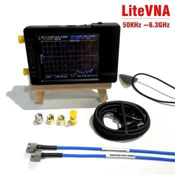 2,8 Дюймовый сенсорный экран с подсветкой 6 ГГц Векторный сетевой анализатор Антенна Коротковолновая MF HF VHF Портативный Цифровой дисплей Антенный анализатор
