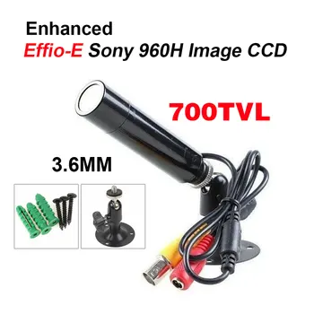 700TVL 4140 + 673 Sony CCD 3,6 мм Объектив Mini Bullet Наружная Водонепроницаемая Камера Видеонаблюдения