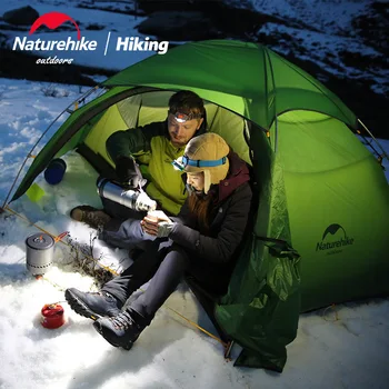Naturehike Yunfeng Шестиугольная палатка Four Seasons для 2 человек, двойная палатка для кемпинга на открытом воздухе, Непромокаемая, солнцезащитная, альпийская сверхлегкая палатка