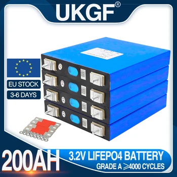 Быстрая доставка Литий железофосфатный аккумулятор LiFePO4 3,2 В 200Ач Может быть объединен в аккумуляторную батарею 12V 24V 36V 200Ah