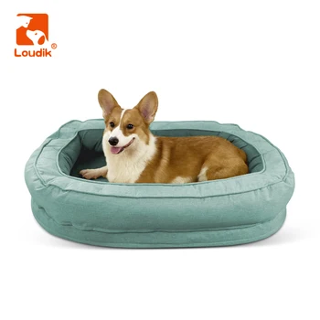 Ортопедическая кровать для собак Loudik из пены с эффектом памяти, стирающаяся и дышащая, маленький, средний, большой диван для домашних животных, для всесезонных оптовых продаж