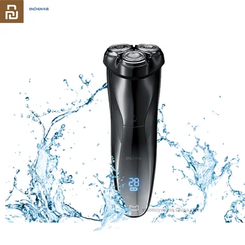 Электробритва ENCHEN Blackstone 3D Razor для мужчин IPX7 водонепроницаемая влажная и сухая бритва для бритья бороды с ЖК-дисплеем двойного назначения