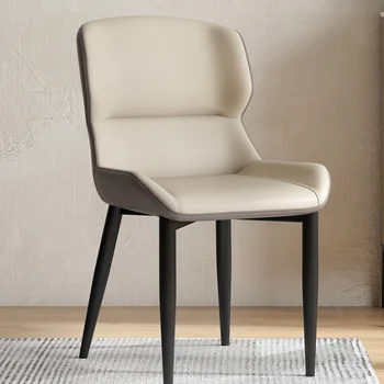 Удобные металлические обеденные стулья, дизайнерские обеденные стулья для современной роскошной спальни, эргономичная итальянская мебель Silla в скандинавском стиле GXR46XP