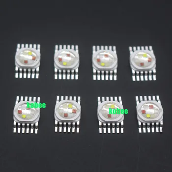20ШТ Сценическое Освещение RGBW (RGB + W + UV) 4*5 Вт 15 Вт Светодиодные Лампы Излучающие Диоды Для Сценического Освещения Высокой Мощности LED 45mil Epistar LED Chip