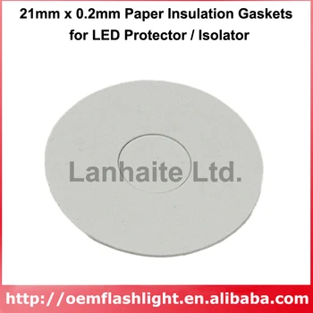 бумажные изоляционные прокладки 21 мм x 0,2 мм для светодиодной защиты / изолятора (10 шт.)