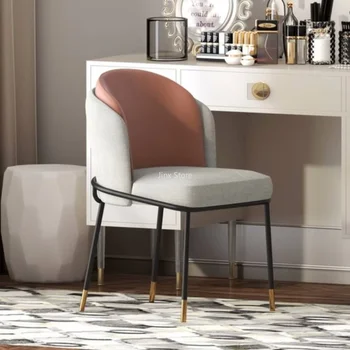 Дизайнерский передвижной обеденный стул Accent Современный эргономичный складной обеденный стул с кожаными вставками Sedie Da Pranzo Furniture DC006