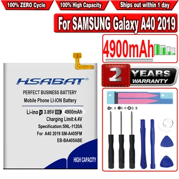 Аккумулятор HSABAT 4900 мАч EB-BA405ABE для SAMSUNG Galaxy A40 2019 SM-A405FM/DS SM-A405FN/DS GH82-19582A