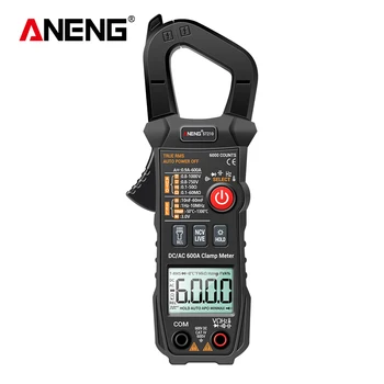 ANENG ST210 Цифровой клещевой измеритель переменного/постоянного тока, мультиметр True-RMS, мультиметр с автоматическим определением диапазона, мультитестер емкости