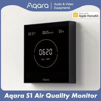 НОВАЯ панель Мониторинга Качества воздуха Aqara S1 Всенаправленный Мониторинг Температуры и Влажности Воздуха CO2 PM2.5 Для приложения Homekit Aqara Home
